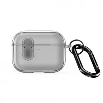 Dux Ducis Apple AirPods Pro 3 PECL Series PC+TPU dangtelis su kabliuku pilkas