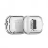 Dux Ducis Apple AirPods Pro 3 PECR Series PC+TPU dėklas su kabliuku pilkas