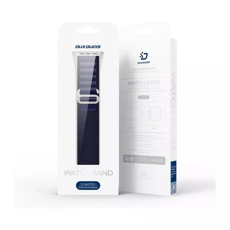 Dux Ducis Apple Buckle Sport Band, skirta Apple Watch 42/44/45/46/49MM, tamsiai mėlyna