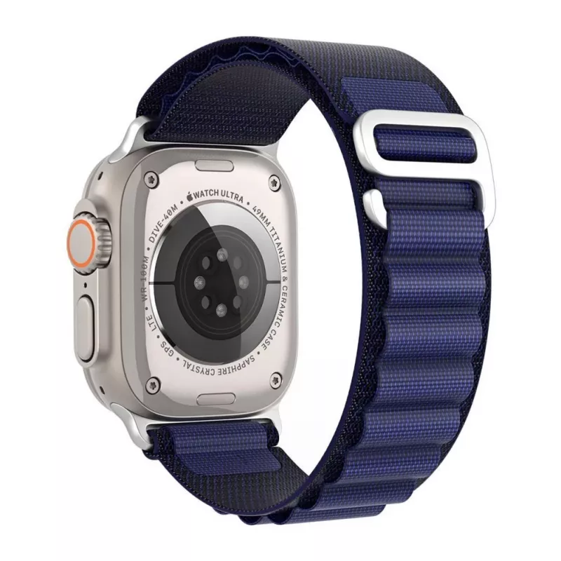 Dux Ducis Apple Buckle Sport Band, skirta Apple Watch 42/44/45/46/49MM, tamsiai mėlyna