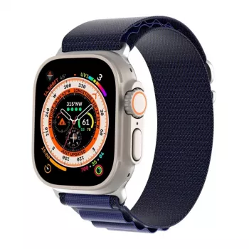 Dux Ducis Apple Buckle Sport Band, skirta Apple Watch 42/44/45/46/49MM, tamsiai mėlyna