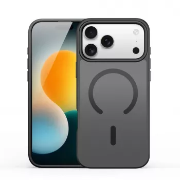 Dux Ducis Apple iPhone 17 Pro Max YIND PC+TPU Dėklas su MagSafe Juodas