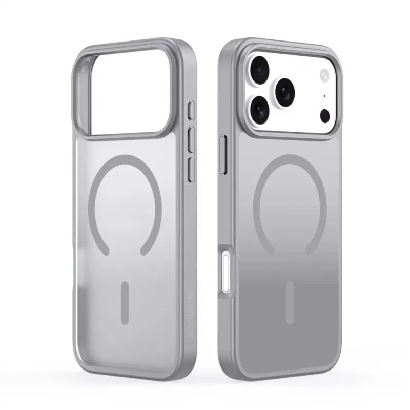 Dux Ducis Apple iPhone 17 Pro Max YIND PC+TPU Dėklas su MagSafe Pilka