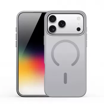 Dux Ducis Apple iPhone 17 Pro Max YIND PC+TPU Dėklas su MagSafe Pilka