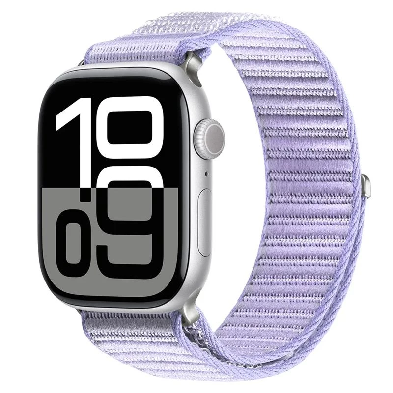 Dux Ducis Apple Watch 42/44/45/46/49mm YE Nylon Braided Loop Wrist Strap Purple