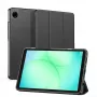 Dux Ducis Domo Series Tri-fold Stand PU Leather Tablet Cover, skirtas Samsung Galaxy Tab A9 / Tab A11, juoda