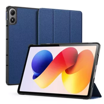 Dux Ducis Domo Series Tri-fold Stand PU Leather Tablet Cover for Xiaomi Redmi Pad 2 Pro, Blue