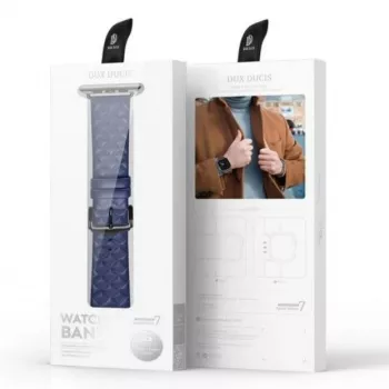 Dux Ducis Genuine Leather Watch Band for Apple Watch 38/40/41mm - Blue