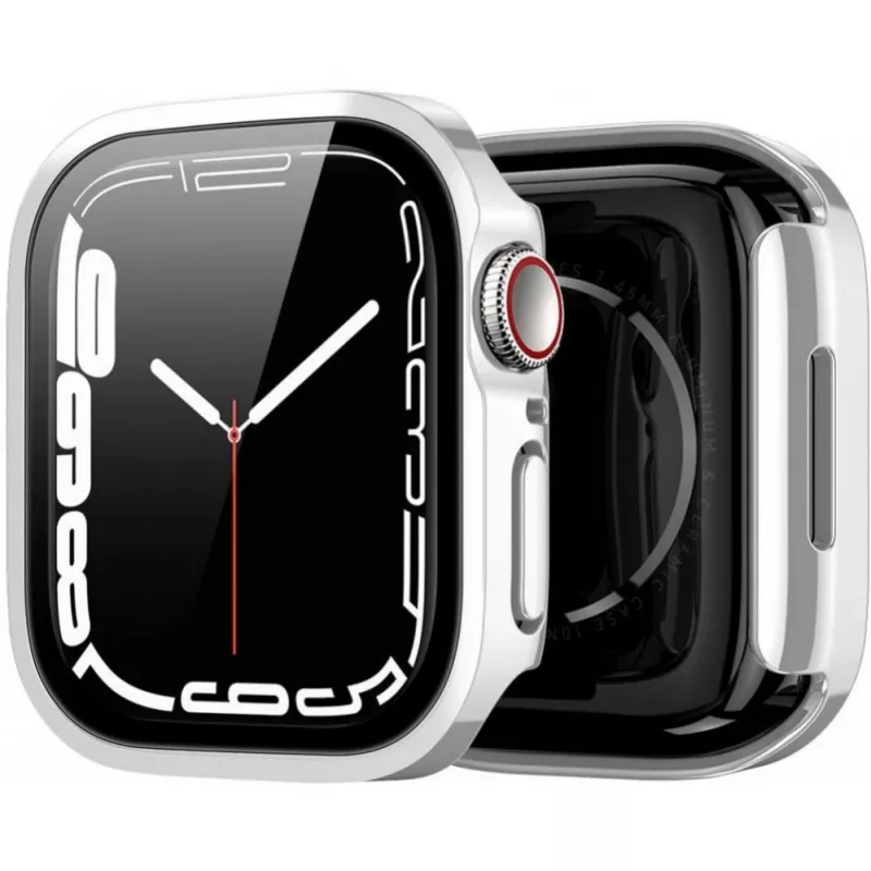 Dux Ducis Hamo Apple Watch Series 7/8/9 Dėklas (PC) 41mm Sidabrinis
