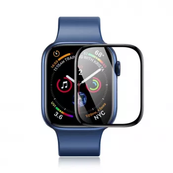 Dux Ducis LCD PMMA ekrano apsauga su rėmeliu, skirta Apple Watch 10 46 mm, juoda