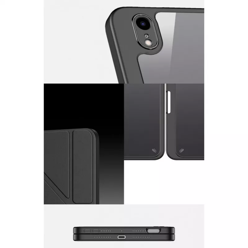 Dux Ducis Magi dėklas, skirtas iPad mini 6 (2021) Smart Cover su stovu ir Apple Pencil laikikliu - juoda