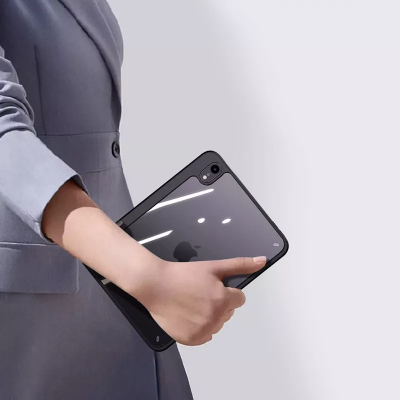 Dux Ducis Magi dėklas, skirtas iPad mini 6 (2021) Smart Cover su stovu ir Apple Pencil laikikliu - juoda