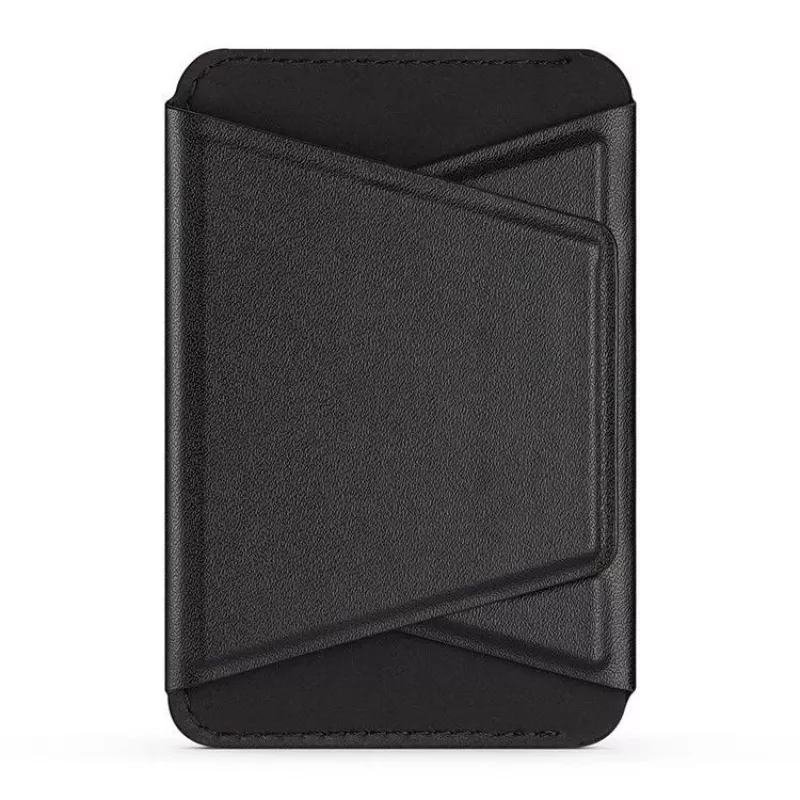 Dux Ducis Magnetinis PU odinis dėklas su pinigine ir stovu, skirtas Apple iPhone 13 Pro Max - juodas