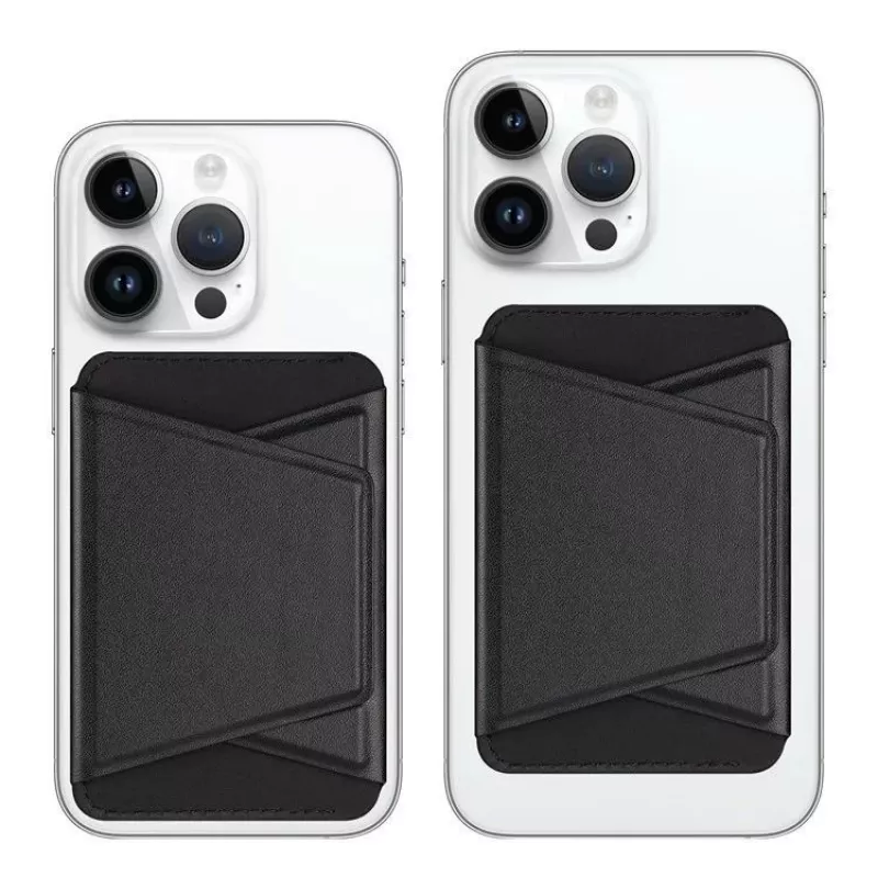 Dux Ducis Magnetinis PU odinis dėklas su pinigine ir stovu, skirtas Apple iPhone 13 Pro Max - juodas