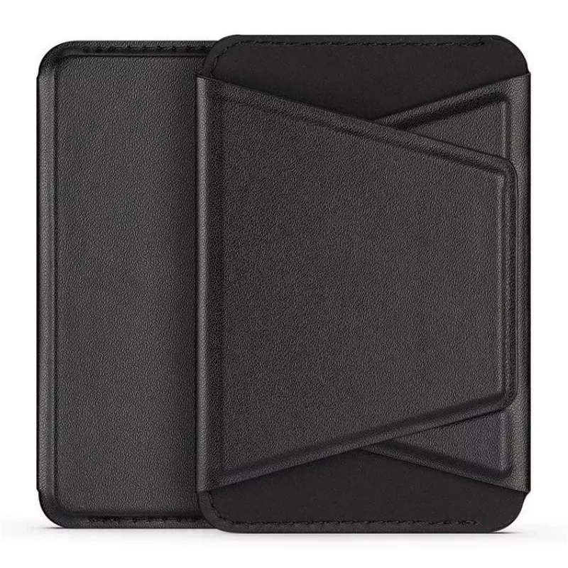 Dux Ducis Magnetinis PU odinis dėklas su pinigine ir stovu, skirtas Apple iPhone 13 Pro Max - juodas