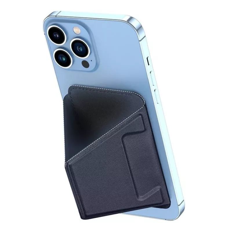 Dux Ducis Magnetic PU Leather Wallet Stand Case, skirta Apple iPhone 13 Pro Max - mėlyna