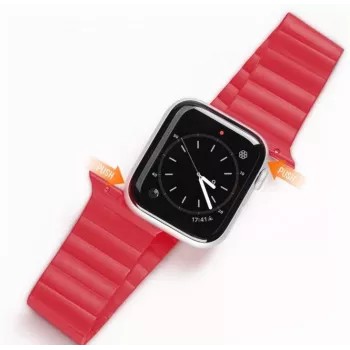 Dux Ducis Magnetic Strap Watch Strap, skirta Apple Watch 7/6/5/4/3/2/SE (41/40/38mm) Magnetinė juosta raudona