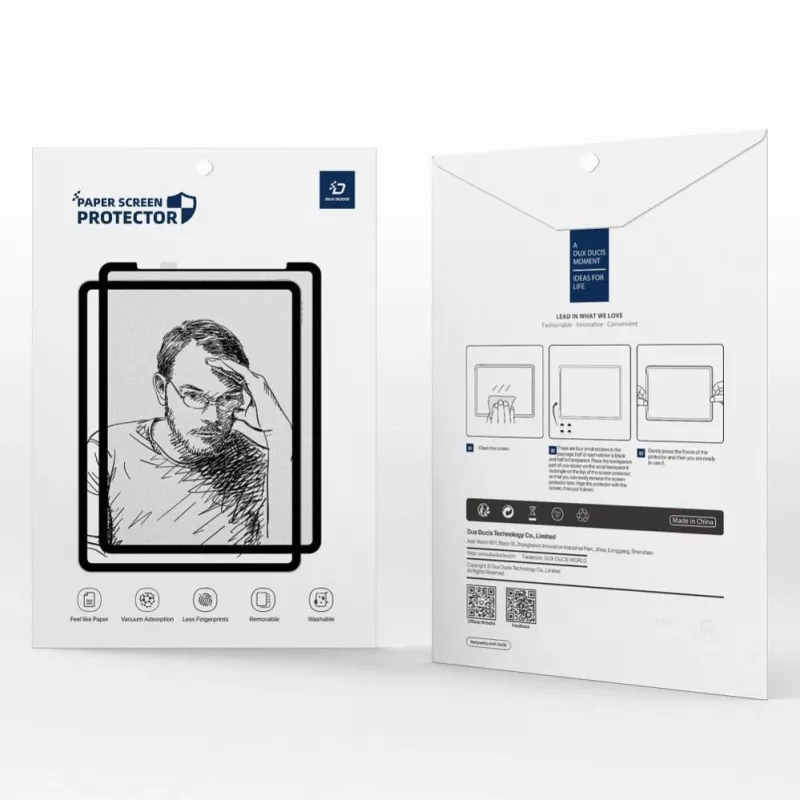 Dux Ducis NAAD Paper Like Screen Protector, skirtas Samsung Galaxy Tab S9 (11 colių) – matinė PET plėvelė
