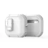 Dux Ducis PECP Series PC+TPU dangtelis su kabliuku, skirtas AirPods 4, baltas