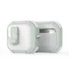 Dux Ducis PECP Series PC+TPU dangtelis su kabliuku, skirtas AirPods 4, balta žalia