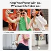 DUX DUCIS Plaz Cross-Body telefono dirželis žalia/geltona