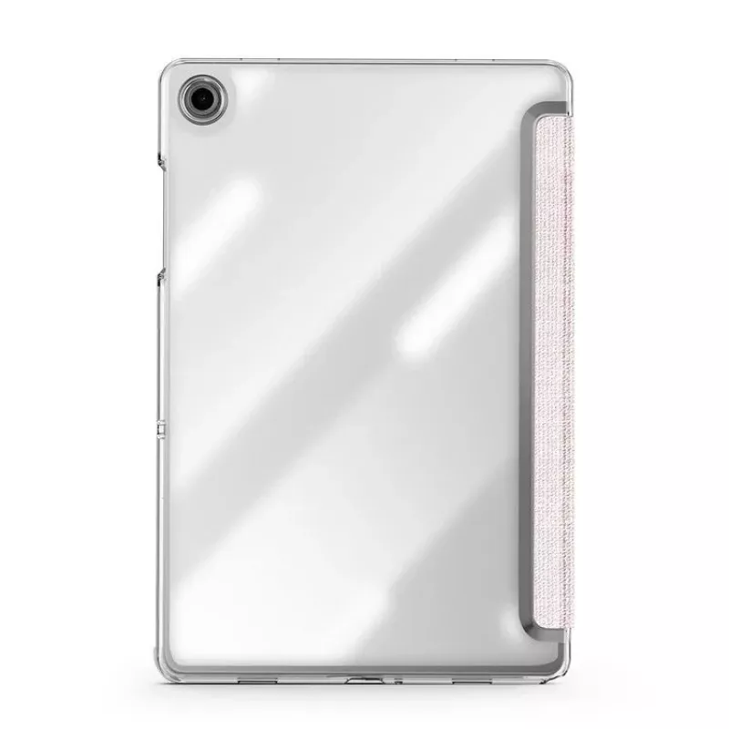Dux Ducis Samsung Galaxy Tab A9 Plus TPU+PC+Odėlė Skaidrus Dėklas Šviesiai Rožinis