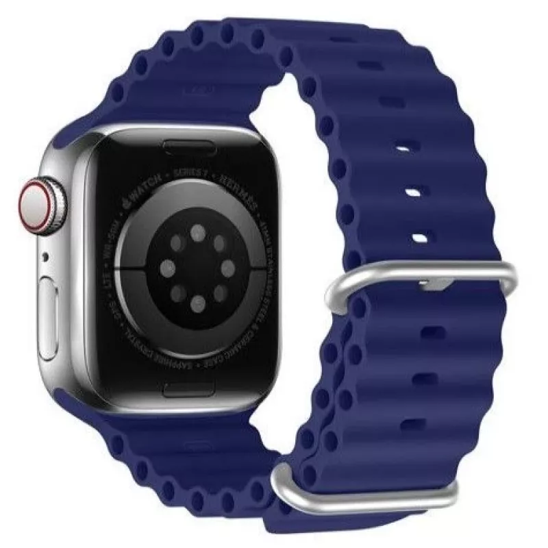 Dux Ducis Silicone Sport Band, skirtas Apple Watch 45/44/42 mm – tamsiai mėlyna