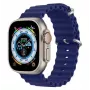Dux Ducis Silicone Sport Band, skirtas Apple Watch 45/44/42 mm – tamsiai mėlyna