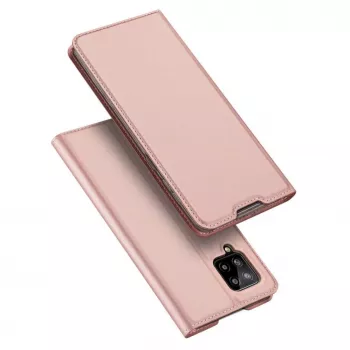 DUX DUCIS Skin Pro Flip Case, skirta Samsung Galaxy A54 5G, rožinė, PU oda su kortelių kišene ir stovu