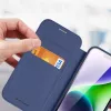Dux Ducis Skin X Pro Magnetic Flip MagSafe Case, skirtas Apple iPhone 15 Plus – mėlyna