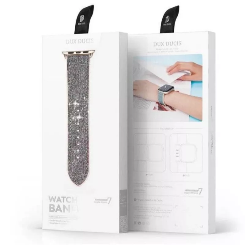 Dux Ducis nerūdijančio plieno grandinėlė Apple Watch 38/40/41 mm - sidabrinė
