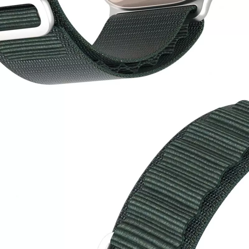 Dux Ducis Strap GS Version sportinis dirželis su sagtimi, skirtas Apple Watch 42/44/45/49mm - žalias