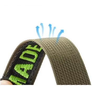 Dux Ducis Strap (Outdoor Version), skirtas Apple Watch Ultra, SE, 8, 7, 6, 5, 4, 3, 2, 1 (49, 45, 44, 42 mm) Nailono juostelė apyrankė Juoda Žalia