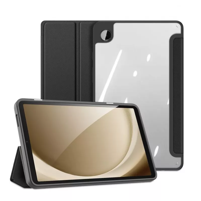 Dux Ducis Toby Folio Case su Flip Stand, skirta Samsung Galaxy Tab A9 8.7 inch - Juoda