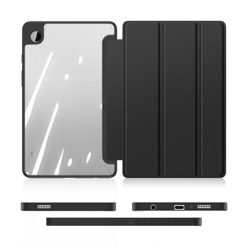 Dux Ducis Toby Folio Case su Flip Stand, skirta Samsung Galaxy Tab A9 8.7 inch - Juoda