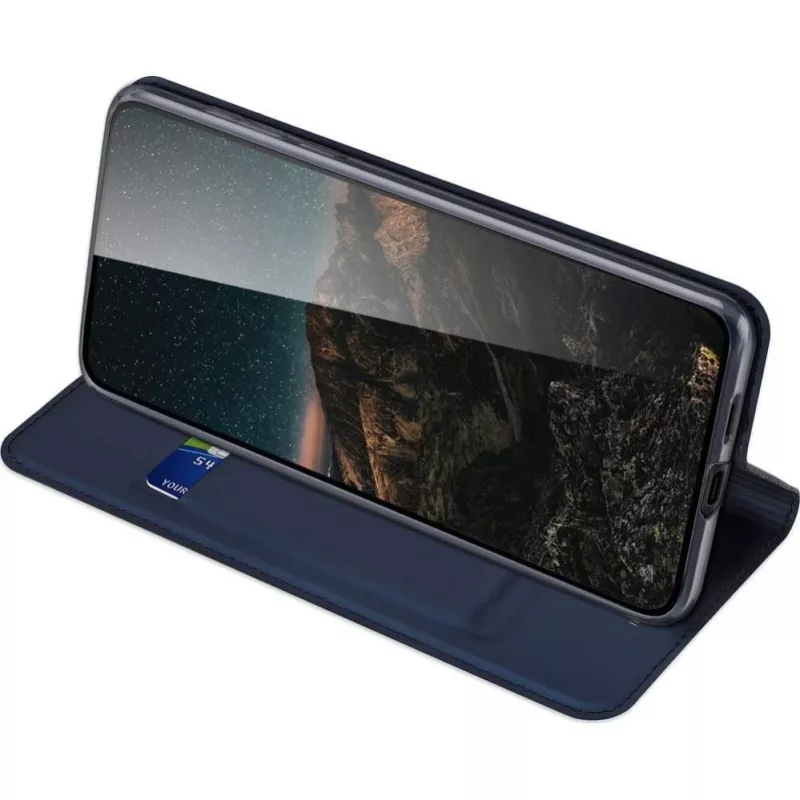 DUX DUCIS Wallet Case Skin Pro, skirta Samsung Galaxy S25, mėlyna