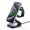 Duzzona W21 3-in-1 15W Wireless Charging Stand Phone Earphone Watch Charger (Qi2 Certified) Transparent