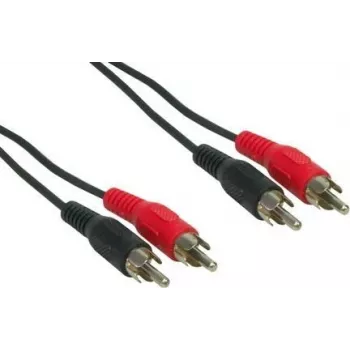 e+p B 33/20 20m 2 x RCA kištukas į 2 x RCA kištukas stereo garso kabelis, juodas