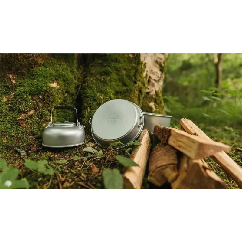Easy Camp Adventure Cook Set M sidabrinis aliuminis