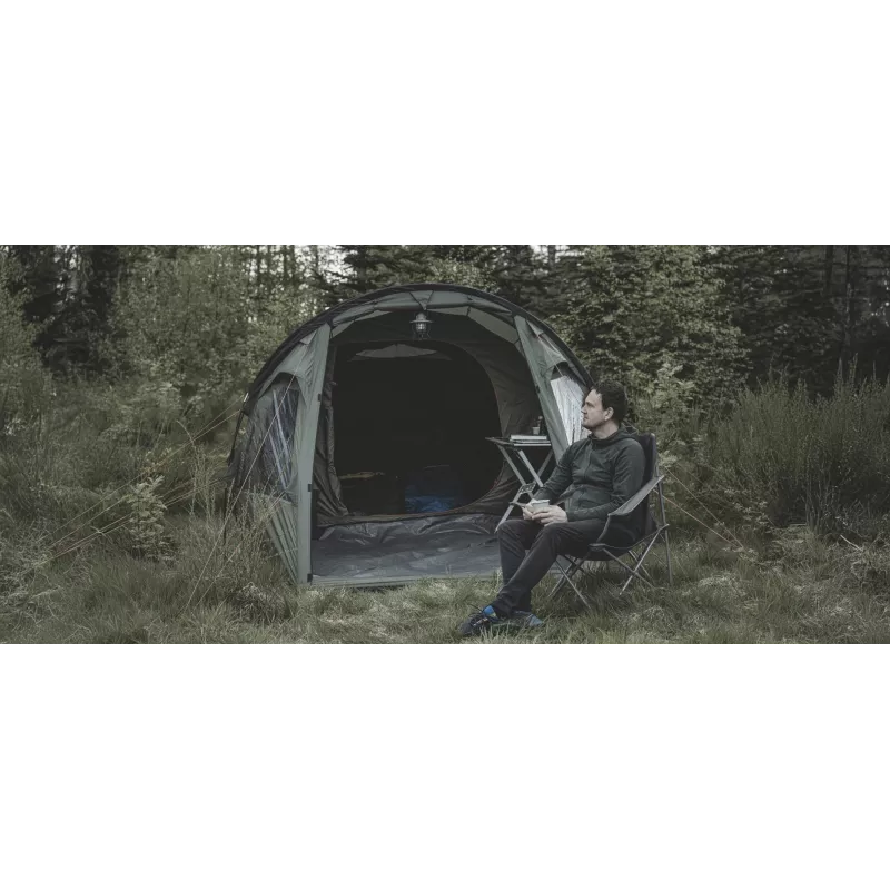 Easy Camp Spruce Arm Folding Camping Chair - Dark Grey, 110 kg Capacity