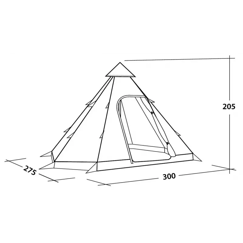 Easy Camp Tent Dayhaven 4 Person Tunnel Tent Grey/Green