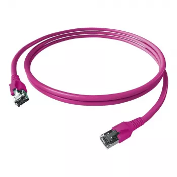 EASYLAN FlexBoot Cat.6 S/FTP pataisos kabelis, violetinis, 1.0 m