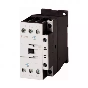 Eaton DILM32-10 galios kontaktoriai – 3 poliai + 1 NO pagalbinis, 230V AC 50/60Hz ritė, 15kW @ 400V AC-3, 32A, varžtiniai gnybtai, IP20, 277268