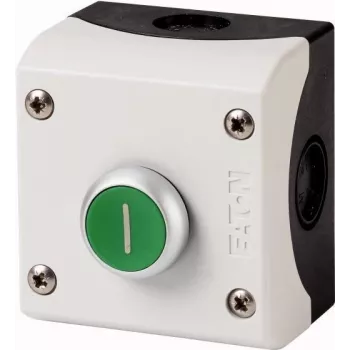 Eaton M22-D-G-X1/KC11/I Mygtukas Skydinis Pilkas, 1NO+1NC, Momentinis, 22,5mm, IP66/IP67/IP69K 216522