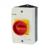Eaton P1-25/I2/SVB/HI11 25A 3-Polių Pagrindinis Jungiklis su Avarijos Sustabdymu, Paviršiaus Montavimas, IP65, Raudonas/Geltonas