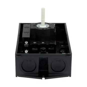 Eaton P1-25/I2/SVB-SW/HI11 3 polių pagrindinis jungiklis 25A paviršiniam montavimui juodas/baltas