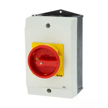 EATON P1-32/I2/SVB pagrindinis jungiklis 32A 3 polių viršutinio montavimo su avarinio sustabdymo funkcija 207314