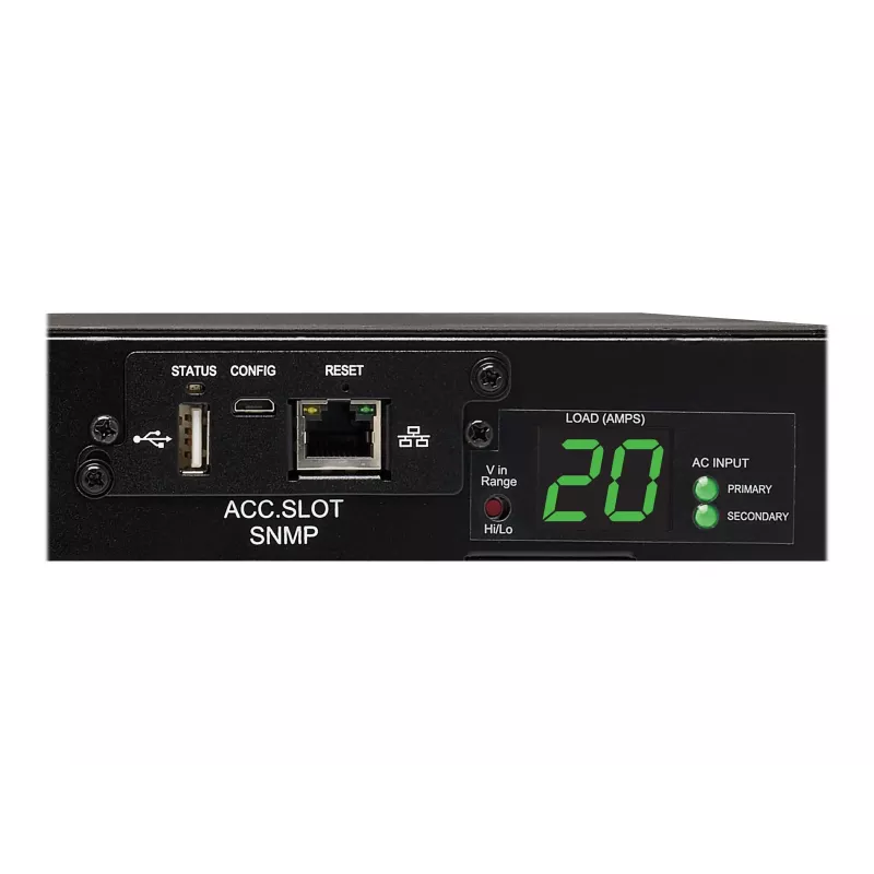 EATON PDUMH20HVATNET Matuojamas PDS 20A 208/240V 0U Vertikalus Montavimas Stove su 20 Lizdų