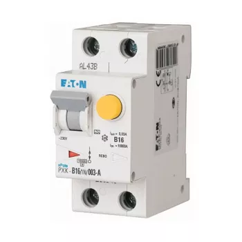Eaton PXK-C16/1N/003-A RCBO, 16 A, 30 mA, A tipo, C charakteristika, 1P+N