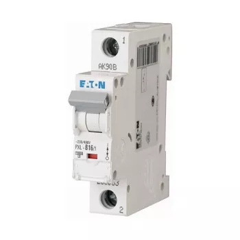 EATON PXL-B16/1 miniatiūrinis automatinis jungiklis 16A 1 polių B charakteristika 6kA